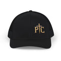 PTC Outdoors Richardson 112 Trucker Hat-Gold Embroidered Logo