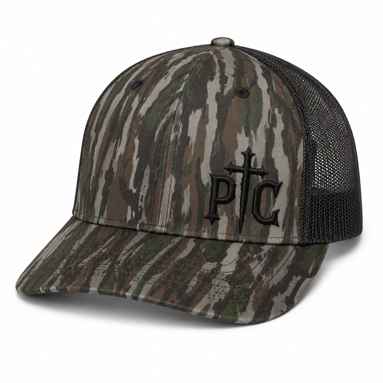 PTC Outdoors Richardson 112 Realtree Original Trucker Hat – Black Embroidered Logo